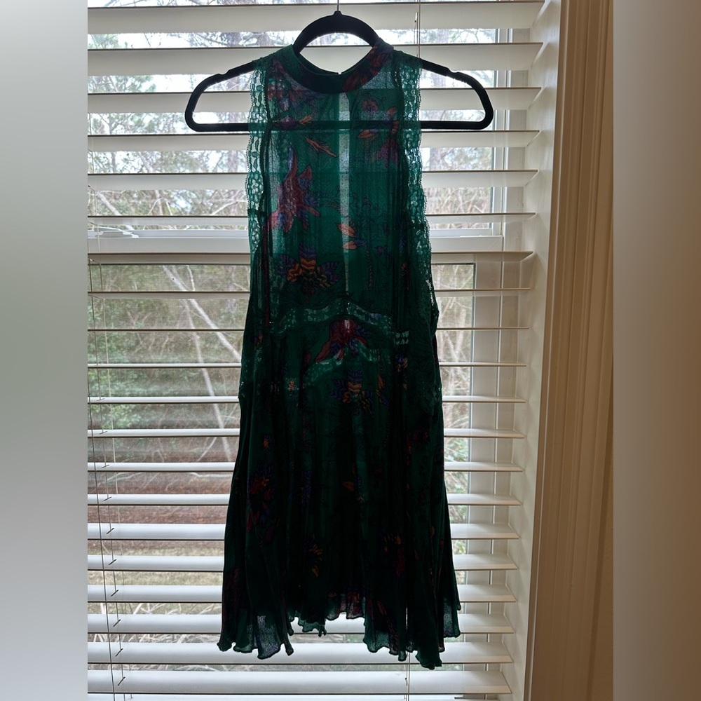 Free people green dress size medium